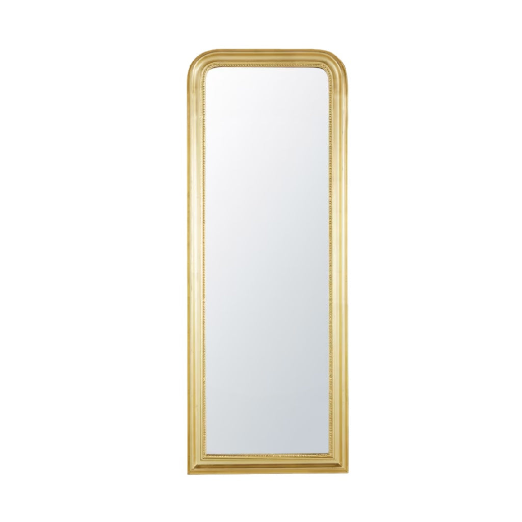 Miroir corporel de style vintage avec cadre doré